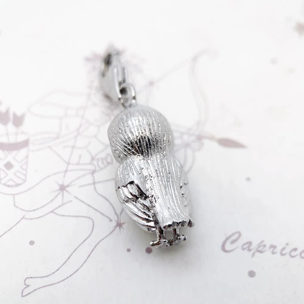Damen-Charm-Anhänger Eule Weisheit niedlich Sommer aus Sterlingsilber