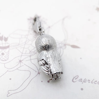 Damen-Charm-Anhänger Eule Weisheit niedlich Sommer aus Sterlingsilber