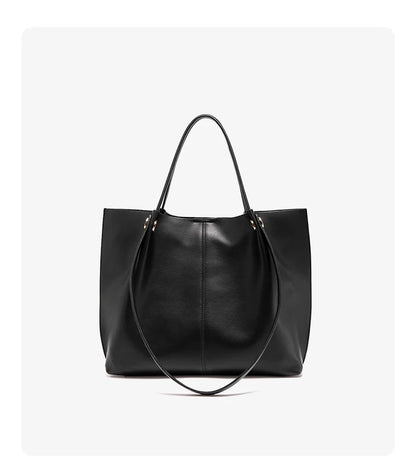 Damen Schultertasche Aus Splitleder Retro-Stil Großes Fassungsvermögen