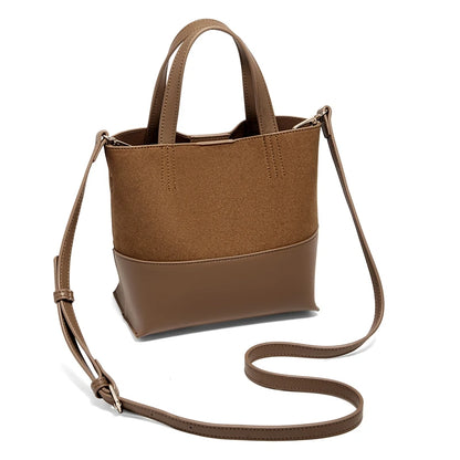 Damen Handtasche aus PU-Leder im Retro-Stil mit großer Kapazität