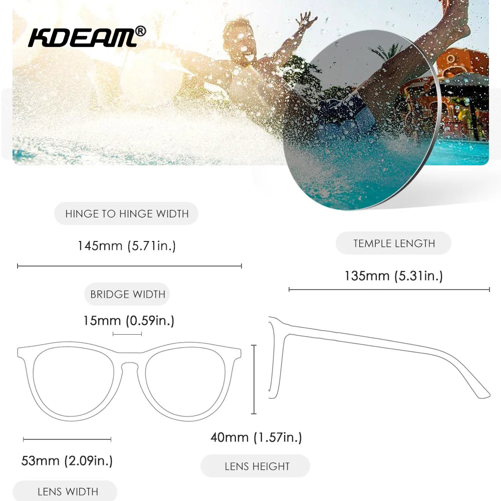 Damen-Sonnenbrille Vintage photochrom polarisiert Reisen Fahren Wandern