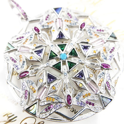 Damen-Charm-Anhänger Amulett magisch Natur Glück aus Sterlingsilber