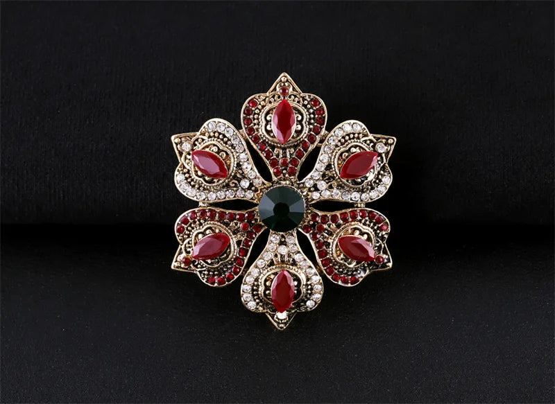 Brosche Metall Barock Vintage Retro Palast Revers Pin Unisex Party