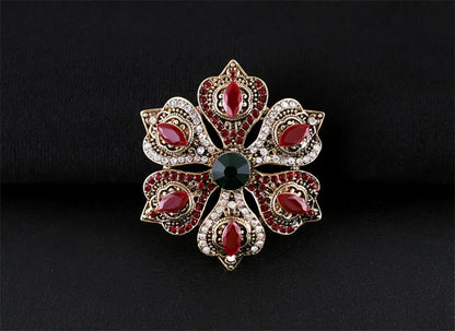 Brosche Metall Barock Vintage Retro Palast Revers Pin Unisex Party