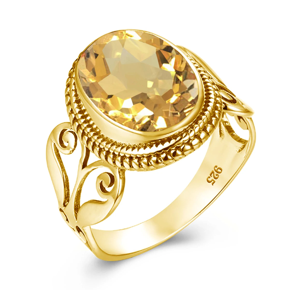 Damen-Ring Aus Sterling Silber Mit Ovaler Rainbow Fire Mystic Topaz Stein 10x16mm Goldtone Schmuck