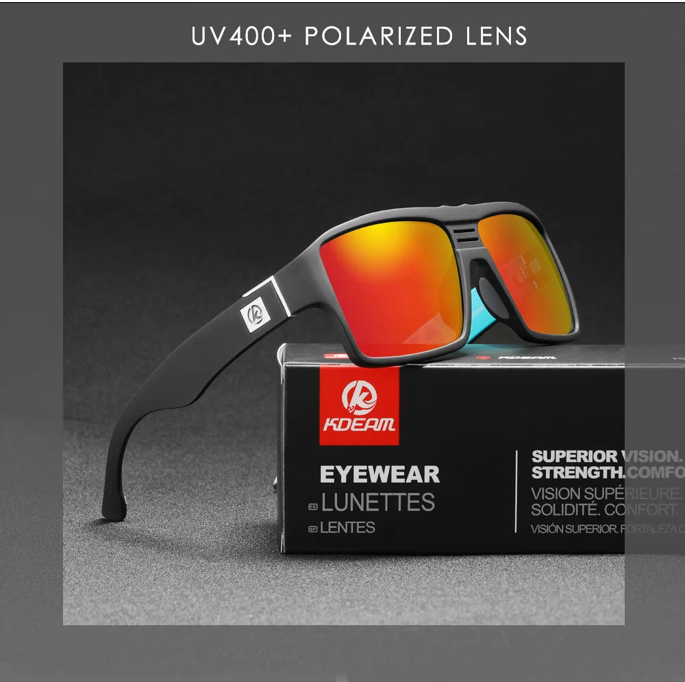Sonnenbrille quadratisch polarisiert Keyhole-Brücke 6-Basis beschichtet Herren