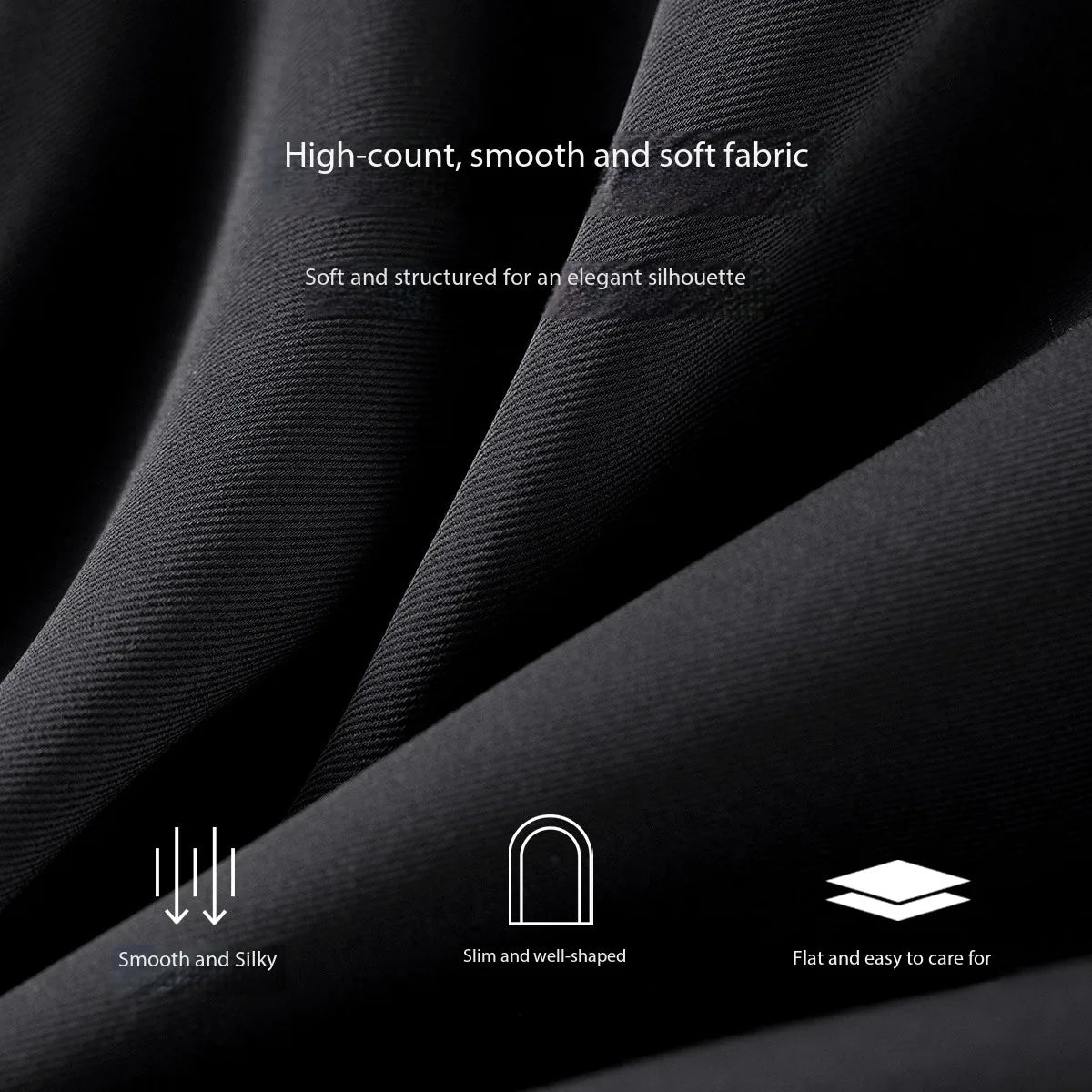 Damen Midirock in Schwarz mit Seitentaschen für Büro und Freizeit