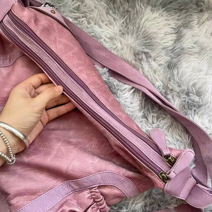 Damen-Schultertasche aus PU Vintage-Look mit Mehrfachfächern und Großem Hauptfach für Alltagsbedarf