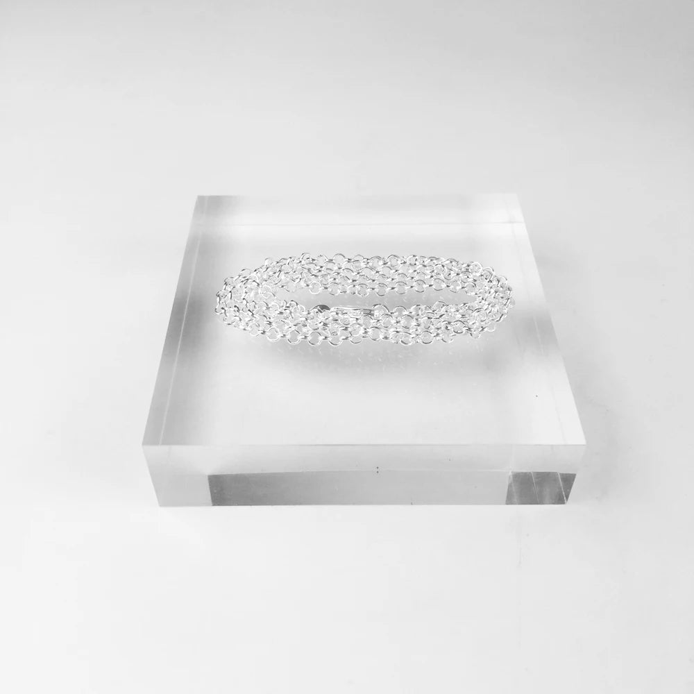 Damen-Halskette Belcher-Kette rund klassisch II aus Sterlingsilber