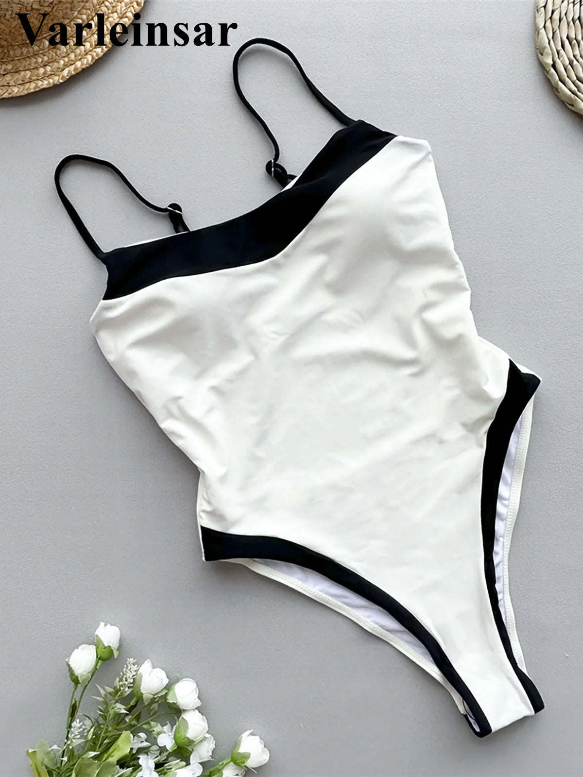 Damen Badeanzug Farbverlauf hoher Beinausschnitt Monokini gepolstert 2026