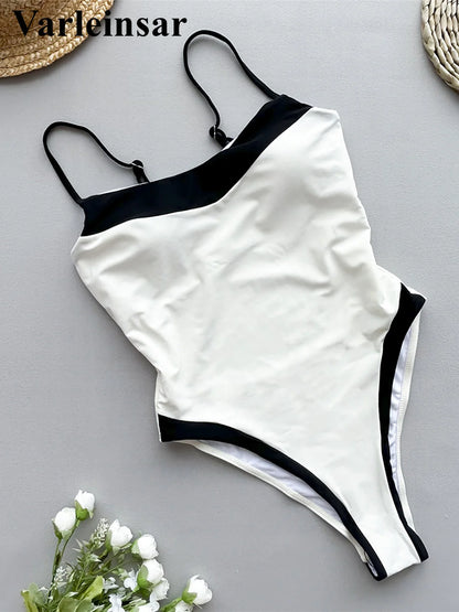 Damen Badeanzug Farbverlauf hoher Beinausschnitt Monokini gepolstert 2026