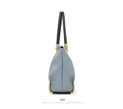 Damen Schultertasche Elegant aus Spaltleder mit Großem Fassungsvermögen