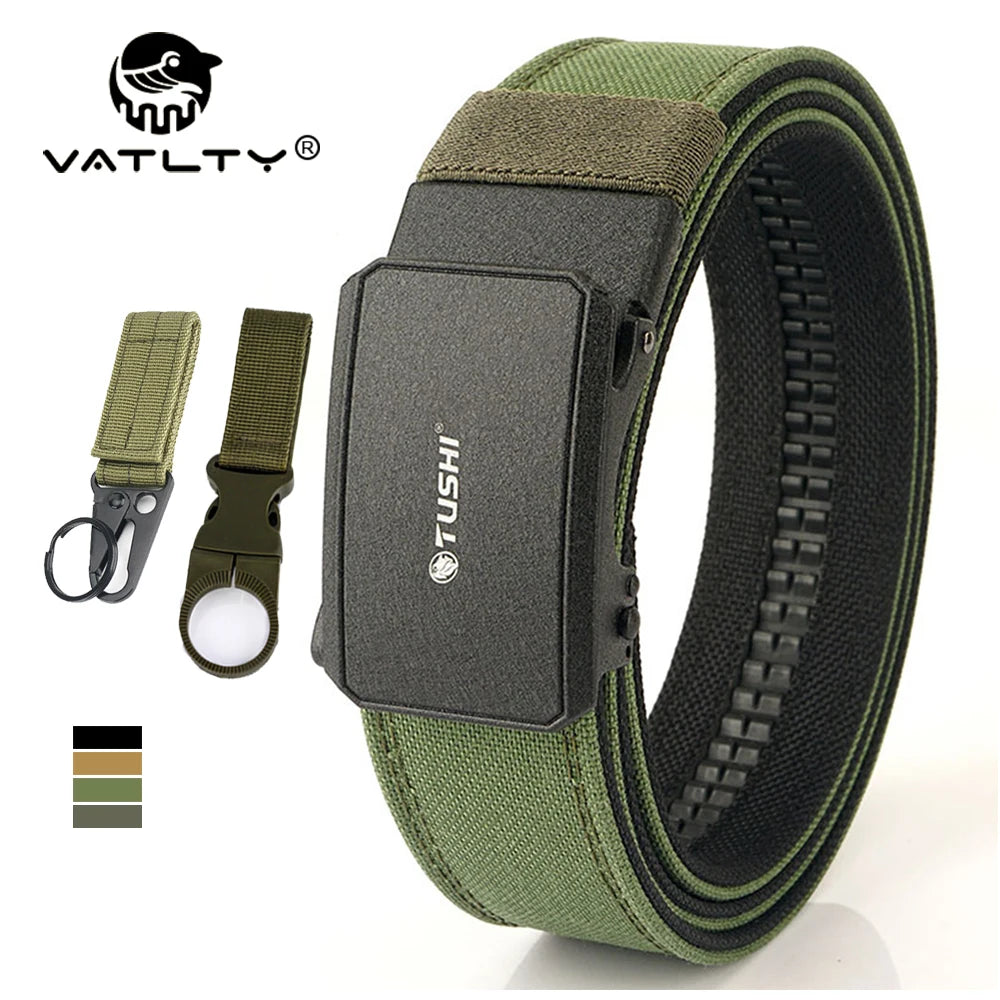 Herren-Taktischer Gürtel aus robustem 1100D-Nylon mit matte Metall-Schnalle für Alltag und Outdoor