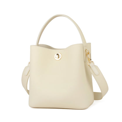 Mini Bucket Bag Vollnarbigem Rindleder | Zwei-Lagen