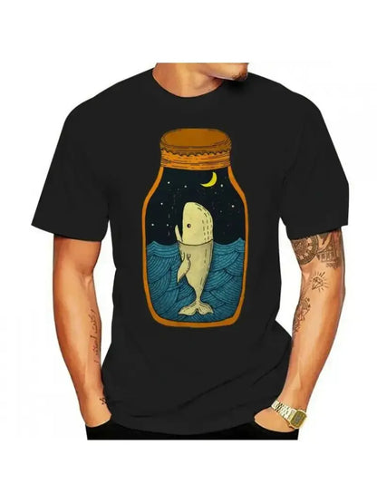 Hochwertiges Herren-T-Shirt in Übergröße mit kurzen Ärmeln und Henley-Ausschnitt – ideal für den Sommer.