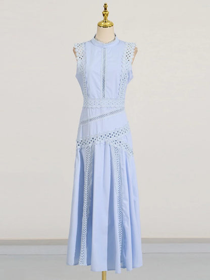 Elegantes Damenkleid mit U-Boot-Ausschnitt und halblangen Ärmeln – figurbetontes Design mit Perlenverzierung und Patchwork-Details