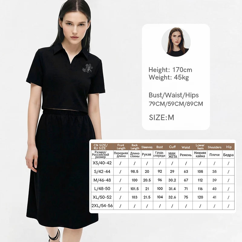 Business Elegant Kleid Für Damen Mit Elastischer Taille Und Kragen