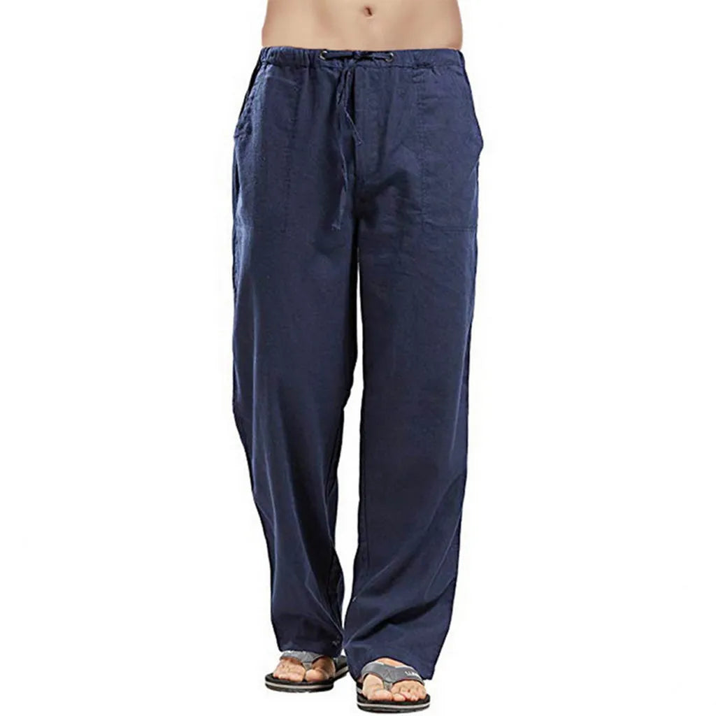 Sommerliche Herren-7/8-Hose im trendigen Stil – große, gerade geschnittene, schnell trocknende Strandhose für Teenager