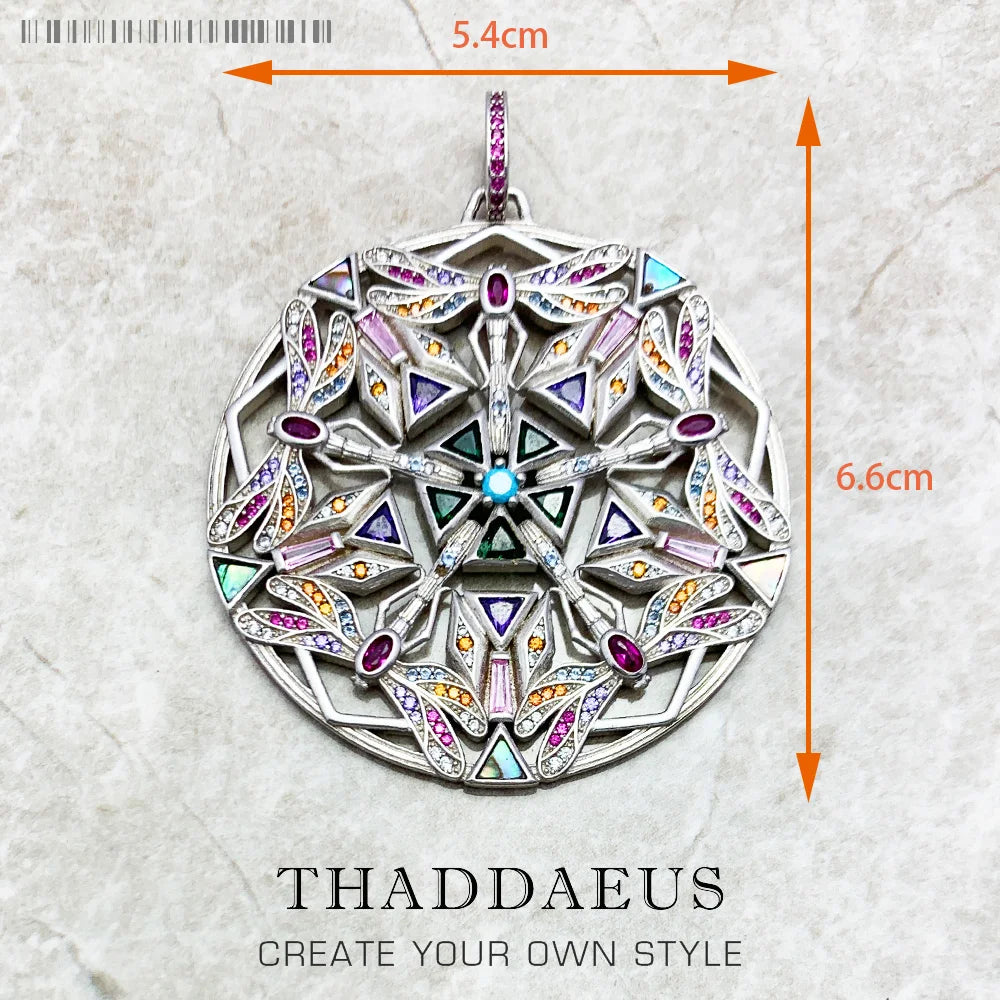 Damen-Charm-Anhänger Amulett magisch Natur Glück aus Sterlingsilber