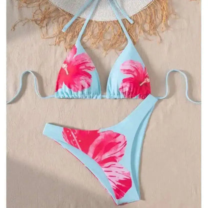 Glamouröses Damen-Bikini-Set mit Push-up-Effekt und glänzendem Design – perfekt für den Strand oder Pool