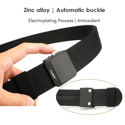 VATLY EDC Tactical Gürtel Herren Nylon Rigid mit Automatik-Schnalle
