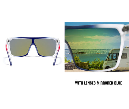 Sonnenbrille einteilig polarisiert UV400 5-Scharnier Herren