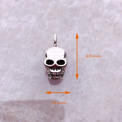 Damen-Anhänger Totenkopf Punk Rebel Street aus Sterlingsilber