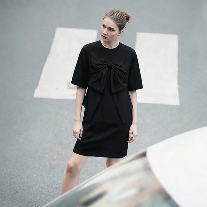 Elegantes Damen Minikleid Mit Strickstretch Für Büro Und Freizeit