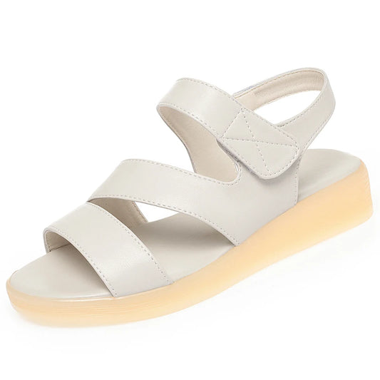 Damen Sandalen Flach Rutschfest Römisch
