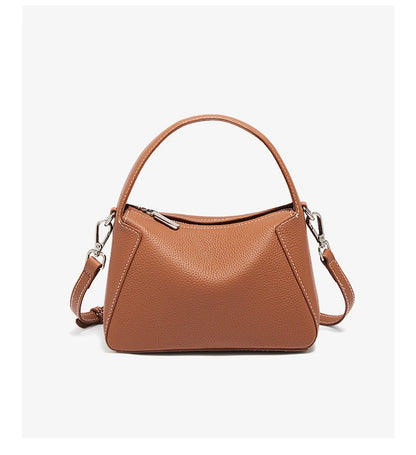 Damen-Handtasche aus Rindleder kompakt und vielseitig ideal für Beruf Alltag und Büro