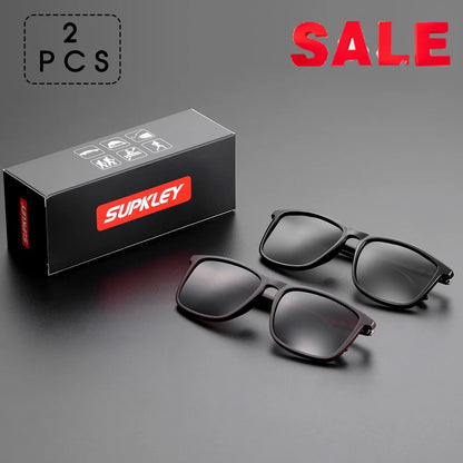 Sonnenbrille Sport quadratisch polarisiert leicht Herren Original-Etui