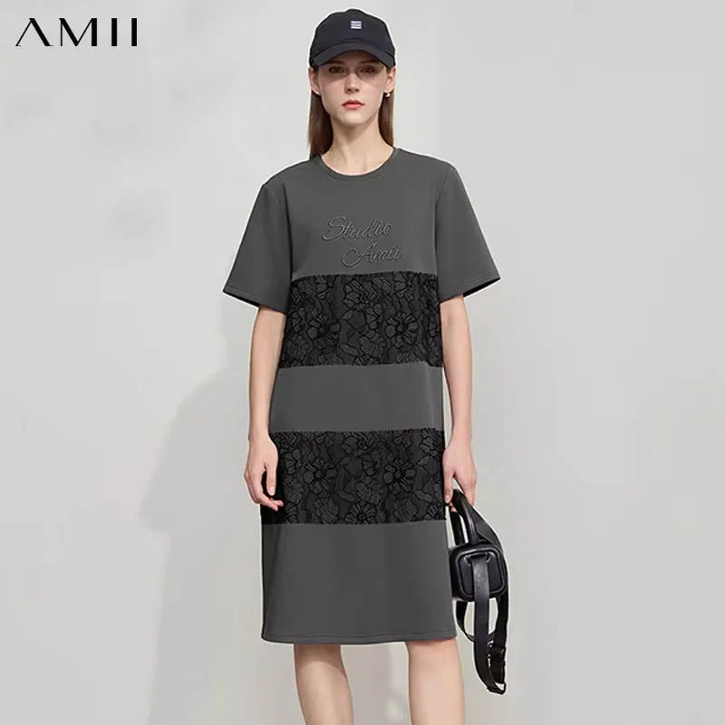 Elegantes Sommerkleid Damen Mit Lockerem Fall Für Den Tag