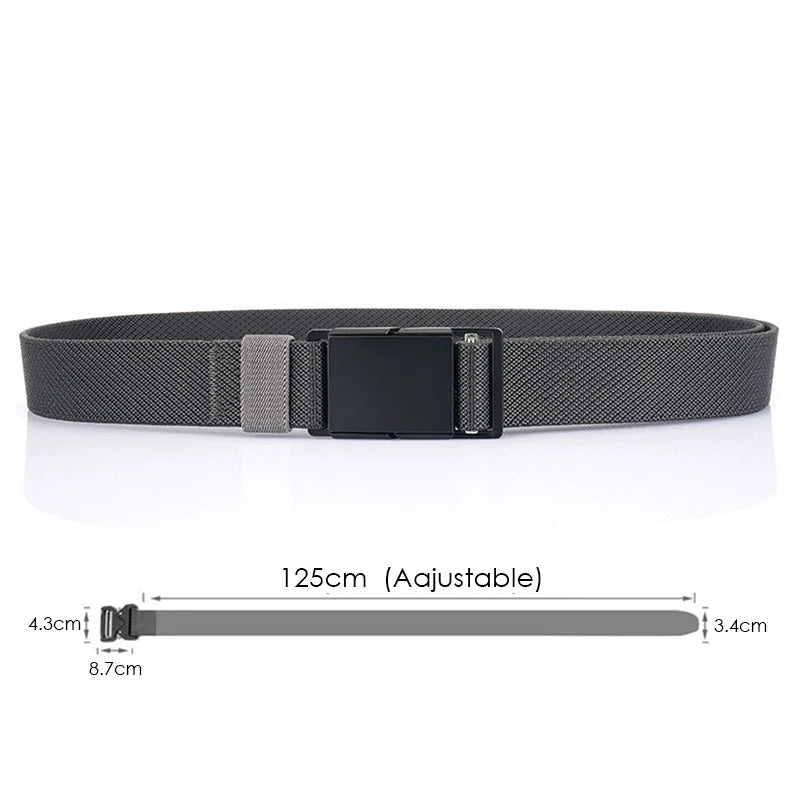 Unisex-Gürtel Mit Magnet-Schnalle 3,4 cm Breite Elastisch Für Outdoor Alltagsaktivitäten Wandern Reisen