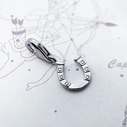 Damen-Charm-Anhänger Hufeisen Glück Frühling aus Sterlingsilber