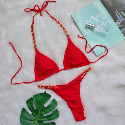 Sexy pinker Bikini-Set für Damen – ideal für Strand und Pool