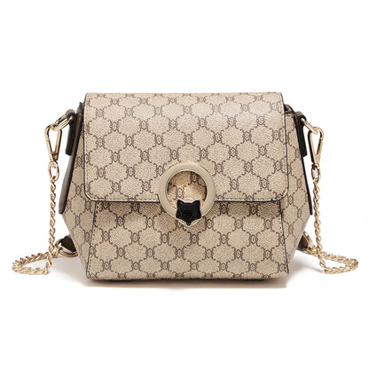Damen Schultertasche aus PVC-Leder Crossbody-Stil für Alltag