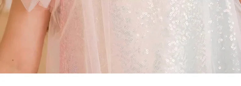 Sommerliches Mädchenkleid aus 100% Baumwolle im französischen Stil mit kurzen Ärmeln – lockere Passform für Kinder von 110cm bis 170cm
