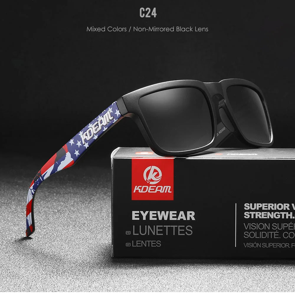 Sonnenbrille quadratisch polarisiert Angeln Lifestyle Spiegel Hartbox Unisex