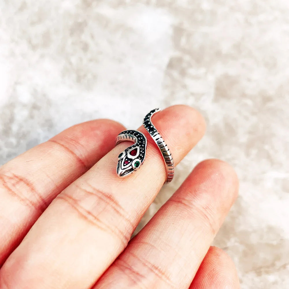 Damen-Ring Schlange Bohemia aus Sterlingsilber