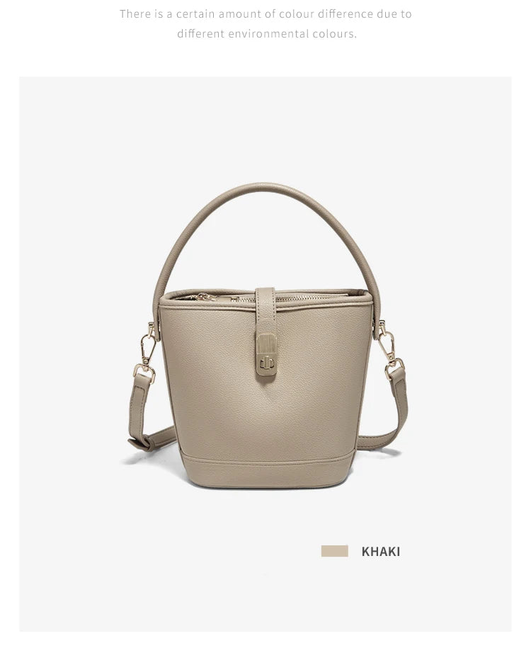 Damen-Handtasche Crossbody aus PU-Leder mit Reißverschluss und Hasp für Alltag und Abendoutfits