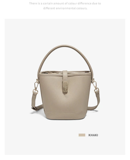Damen-Handtasche Crossbody aus PU-Leder mit Reißverschluss und Hasp für Alltag und Abendoutfits