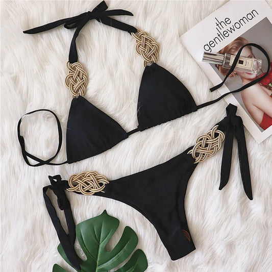 Sexy Bikini-Set für Damen mit Push-up-Effekt – ideal für Strand und Pool