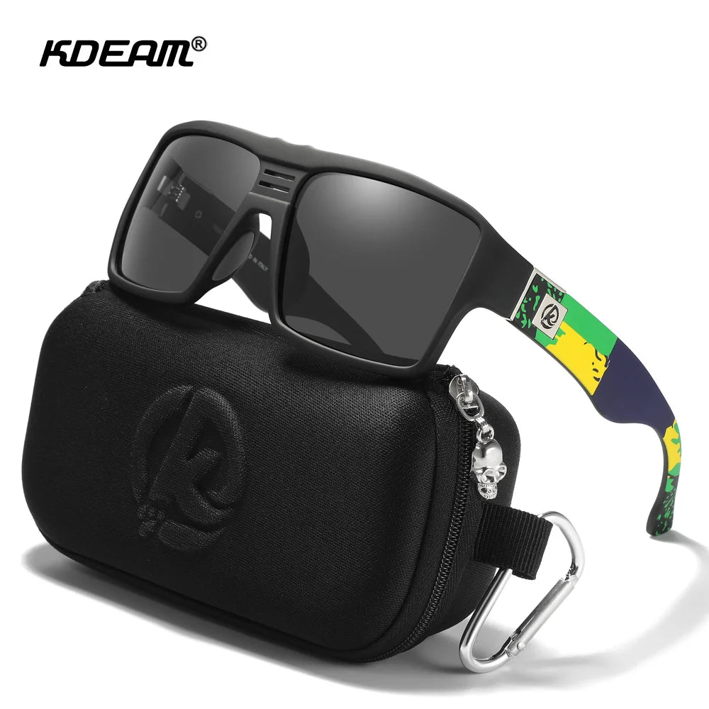 Sonnenbrille quadratisch polarisiert schlagfest antireflektierend Cat.3 Herren