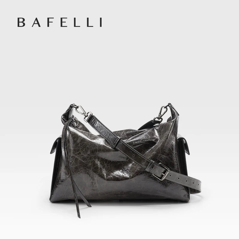 Praktische Echtledertasche Leichte Schultertasche Für Damen