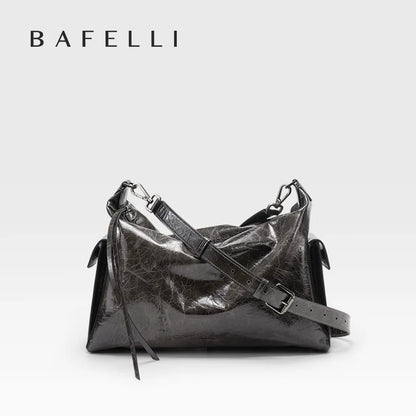 Praktische Echtledertasche Leichte Schultertasche Für Damen
