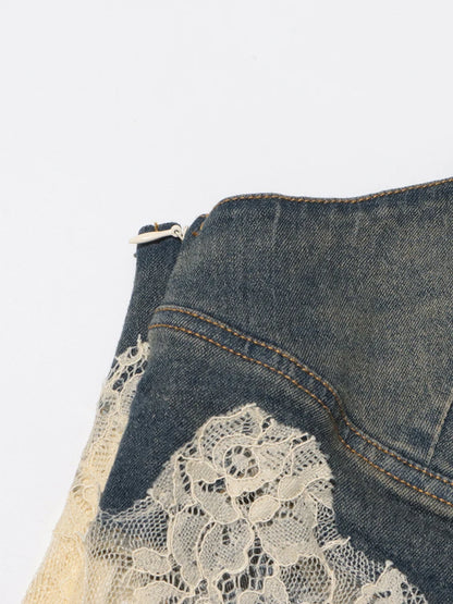 Ärmelloses Midikleid mit Rundhalsausschnitt und Patchwork-Falten-Design – figurbetont und stilvoll für Damen