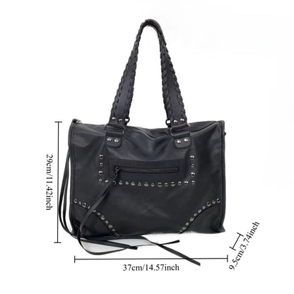 Damen-Tote Tasche Große Kapazität Aus Weichem PU-Leder Ideal für Alltag Reisen und Freizeit