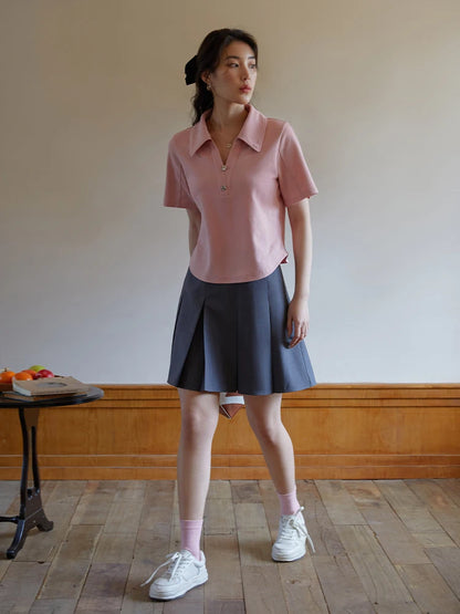 Lässiges Plus-Size-Set aus lockerem Shirt und Shorts für den Sommer – ideal als bequeme Freizeitkleidung im Y2K-Stil.