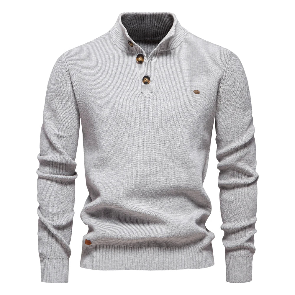 Herren Pullover im lässigen Stil mit Rollkragen für Herbst und Winter