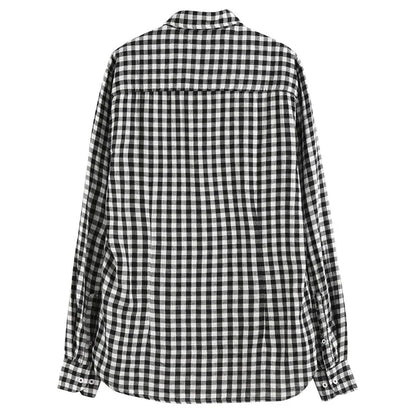 Herren Langarm Hohe qualität Designer Shirt Front Patch Brust Tasche Schlanke Taste-down Kragen Dicke Arbeit Shirts männer Kleidung